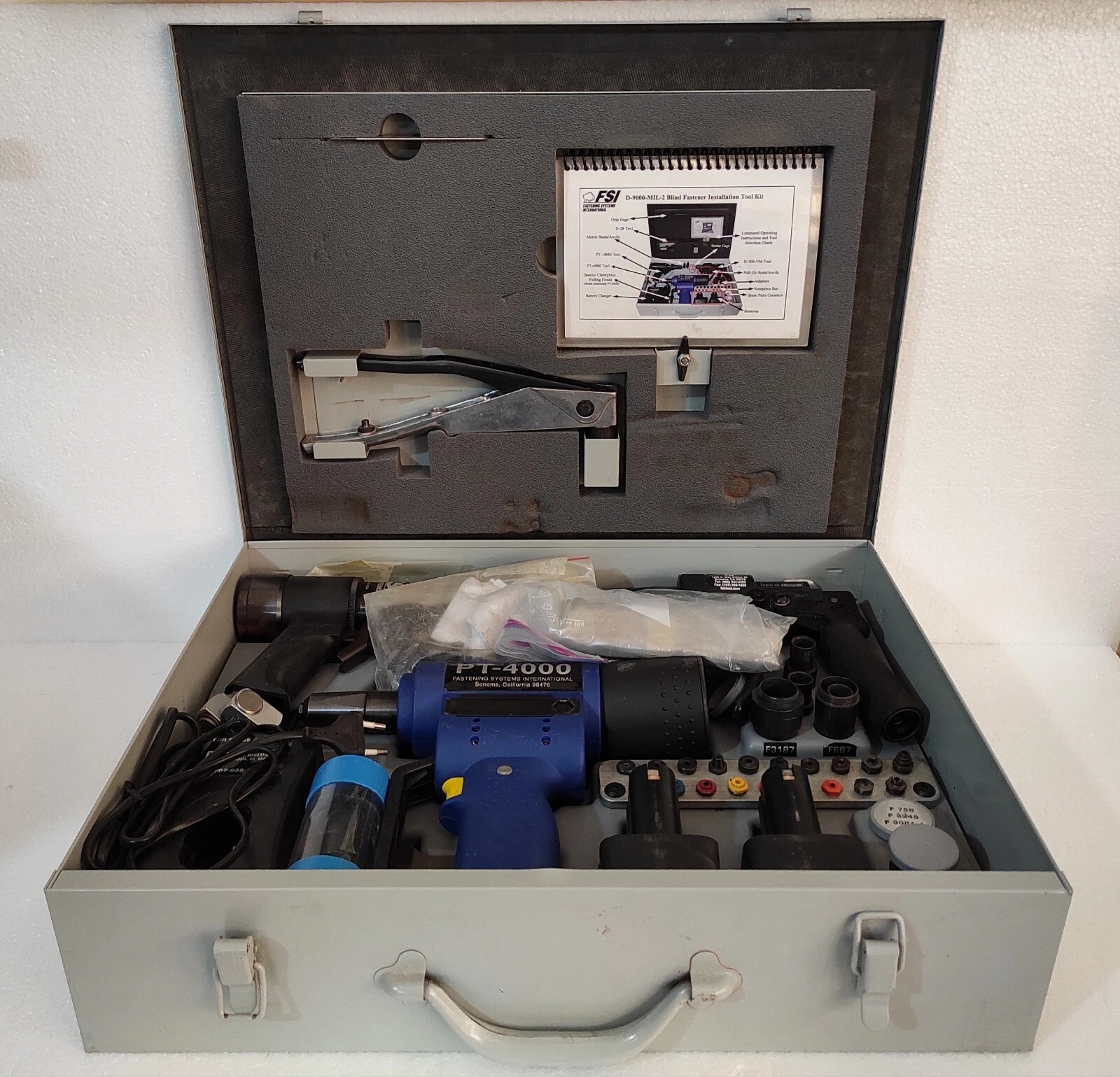 FSI D-9000-mil-2 Combination Blind Fastener Installation Tool Kit